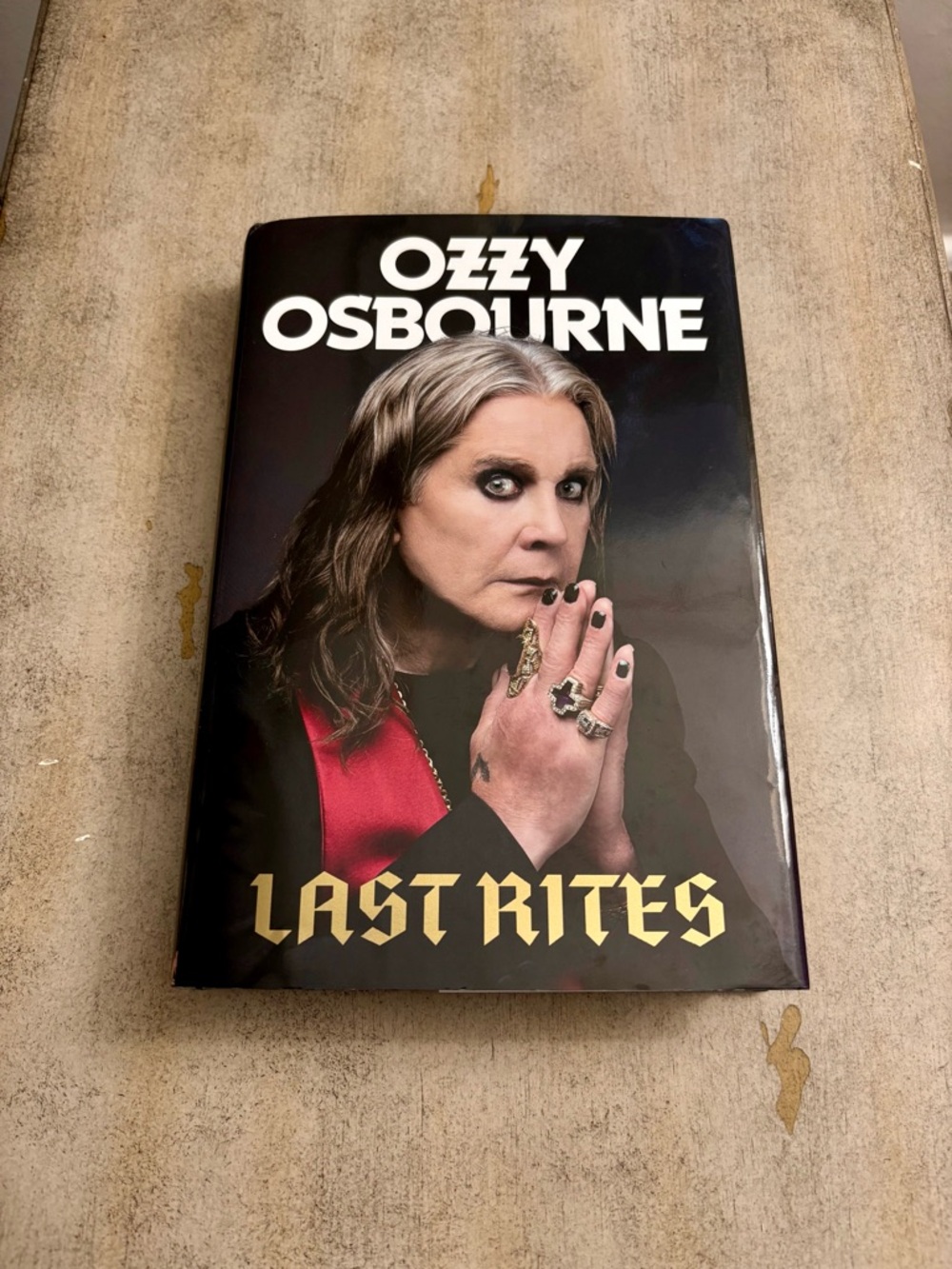 Last Rites By Ozzy Osbourne Hardcover Book
